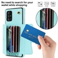 thumbnail image 2 of Mantto Crossbody Wallet Women Case for Samsung A51 5G, [RFID Blocking] CRedit Card Holder Phone Case with Strap Leather Purse with Lanyard Magnetic Flip Cover Girl for Samsung Galaxy A51 5G, Blue, 2 of 10