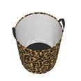 thumbnail image 3 of Goofa Gold Glitter Leopard Printed Circular Hamper,Laundry Basket with Handles,Storage Baskets Foldable,Large Capacity Laundry Hamper-Medium, 3 of 8