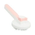 thumbnail image 4 of Cat Shedding Brush, Massage Function Stainless Steel Cat Grooming Brush Efficient Ergonomic Handle  For Home For Cats Pink, 4 of 8