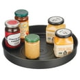 thumbnail image 2 of mDesign Lazy Susan Metal Turntable 12" Spinner, Kitchen Organization - Black, 2 of 6