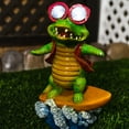 thumbnail image 3 of Solar Crocodile Garden Decoration Surfing, 3 of 3