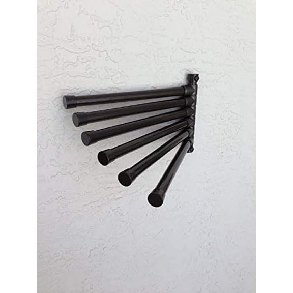 Outdoor Lamp Company Pool and Spa Towel Holder. Made in The USA. 6 Bar Wall Mount Rack in Bronze. WM6BRZ