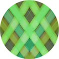 thumbnail image 1 of Ahgly Company Machine Washable Indoor Round Transitional Emerald Green Area Rugs, 7' Round, 1 of 7