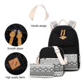 thumbnail image 3 of Mochila Lunares Nariz De Cerdo Lona Mochila Multifuncional De Gran Capacidad De Tres Piezas Azul, 3 of 5