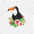 thumbnail image 4 of Inktastic Toucan with Hawaiian Flowers Boys or Girls Toddler T-Shirt, 4 of 5