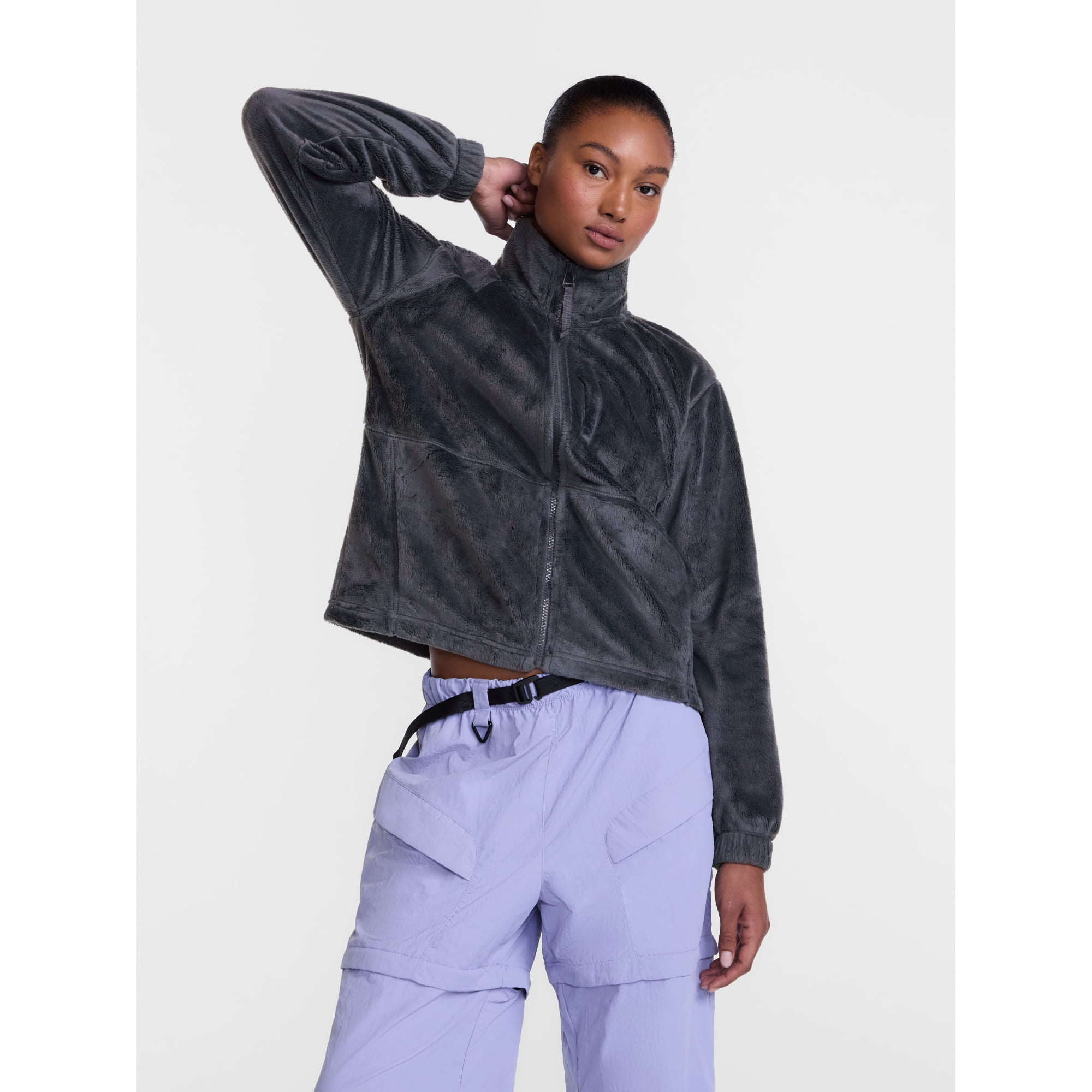 Ozark Trail Women's and Women's Plus Zip Up Fleece Jacket, Sizes XS-3X