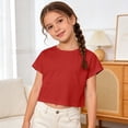 thumbnail image 2 of Boys and Girls T Shirt Summer Short Sleeve Round Neck Short Sleeve 3 17 Years Long Sleeve Tops for Little Girls 5-6 Years, 2 of 5