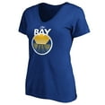 thumbnail image 2 of Women's Royal Golden State Warriors The Bay Statement Edition V-Neck T-Shirt, 2 of 3
