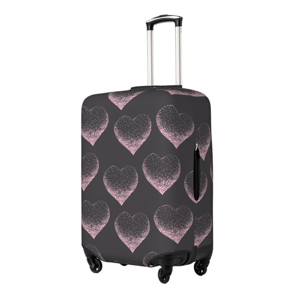 Balery pink hearts Funda de equipaje, fundas para maletas, elástica, lavable, protector de maletas, compatible con maletas de 18 a 32 pulgadas-Large