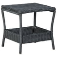 thumbnail image 2 of Mesa de patio exterior VidaXL moderna poliratán gris oscuro, 2 of 6