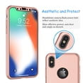 thumbnail image 3 of Cases for Apple iPhone XS Max / iPhone XS / iPhone XR / iPhone X, Ultra Thin Hard Slim Case Full Protective With Tempered Glass Screen Protector Case Cover -Red, 3 of 4