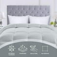 thumbnail image 3 of Comforters Queen Size All Season Duvet Insert Down Alternative Box Stitched Bed Comforter with Corner Tabs Machine Washable (), 3 of 8