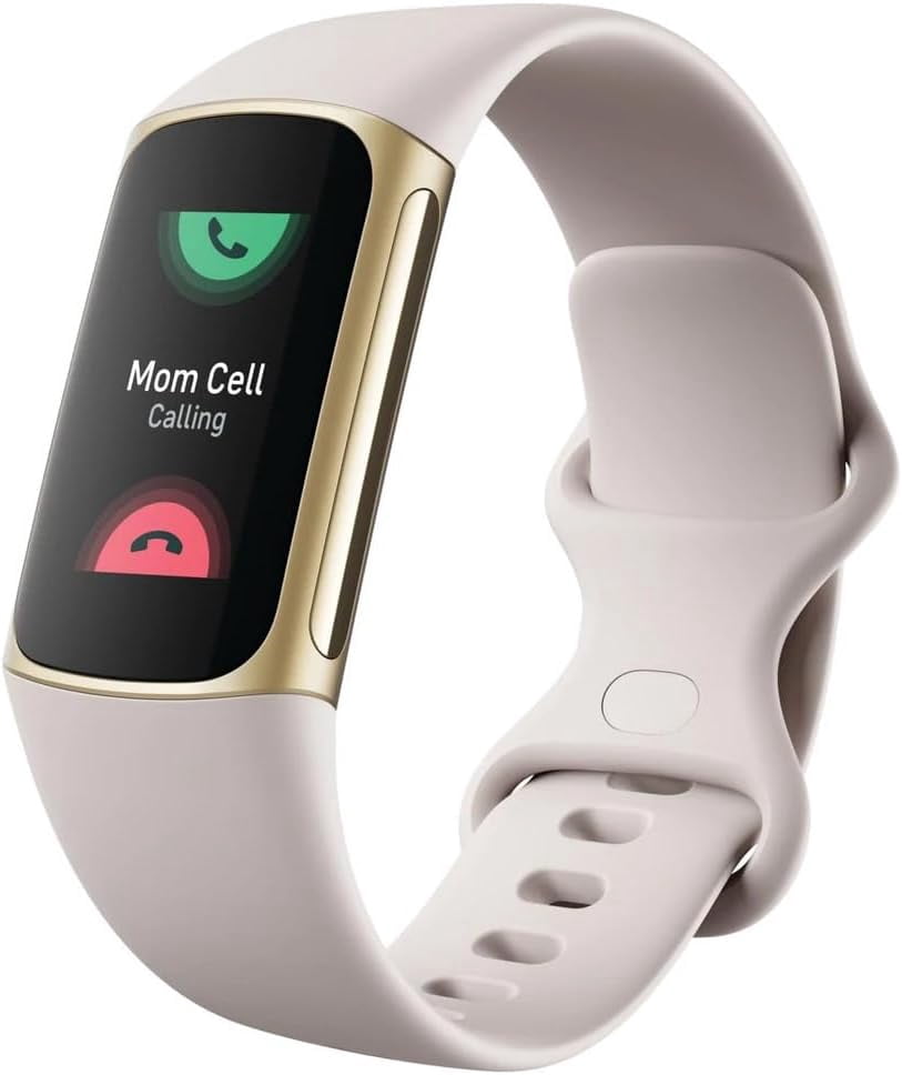 Restored Fitbit Charge 5 Fitness and Activity Tracker (WiFi) Soft Gold (Refurbished)