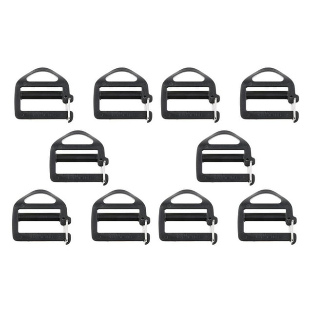 10 Pcs Boucles de Ceinture pour Sangles de 25mm pour Accessoire de Sac à Dos Extérieur