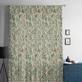 thumbnail image 5 of Christmas Semi Sheer Curtains Drapes for Living Room,Bedroom,French Doors Window 84 Inches Long,Xmas Botanical Berry Red Green Watercolor Rustic Rod Pocket Chiffon Curtain Drapery Voile Drape Panel, 5 of 6