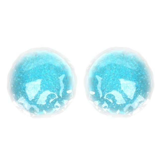 CUITING 1 Paire de Packs de Glace Réutilisables Masque Rond Protection des Yeux Beauté PVC Compresse Froide et Chaude SPA pour les Yeux Petit Pack de Glace en Gel pour Prévention des Coups de Chaleur Soins de la Peau