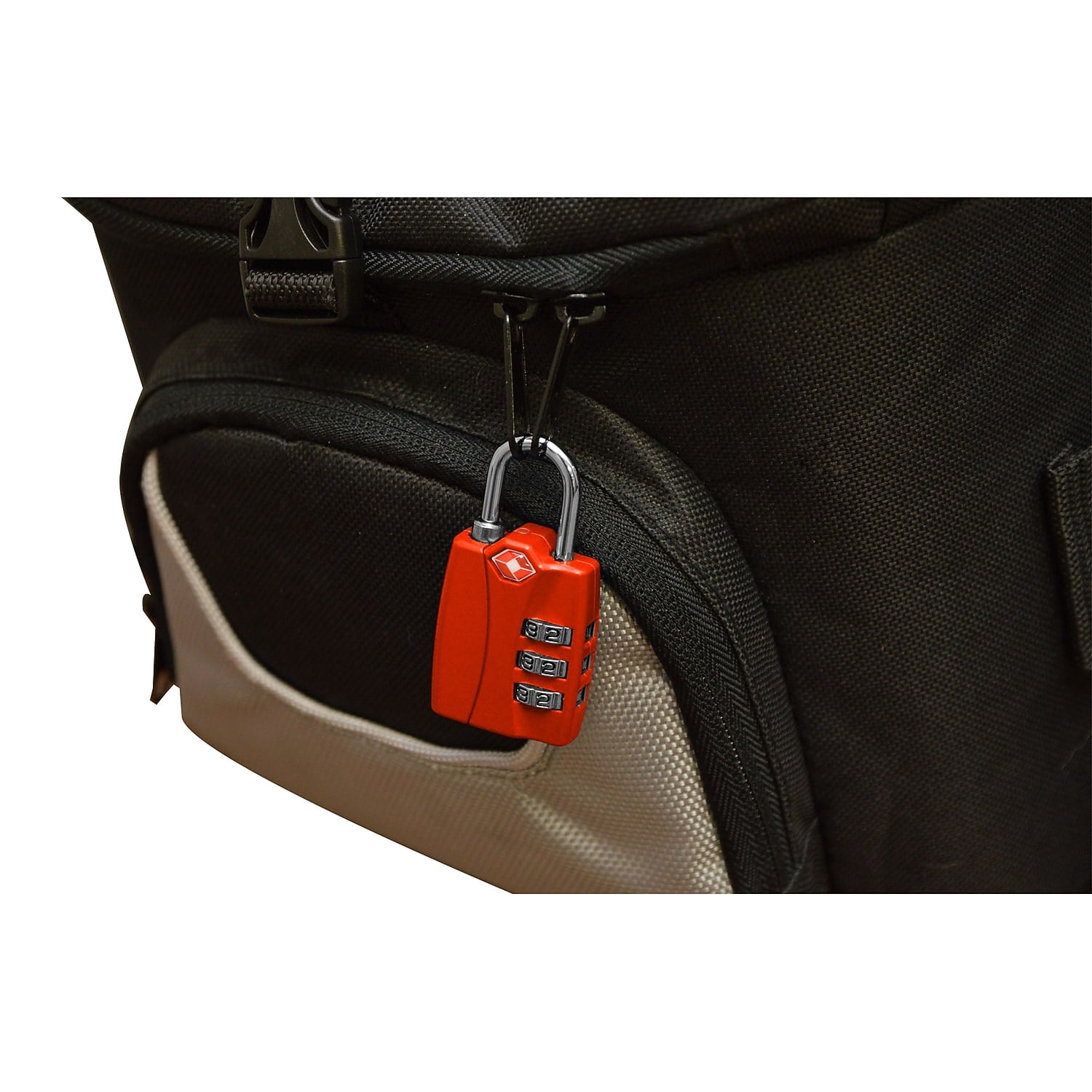 TraverGo 3 Digit Combination Lock, Red TR1120RD