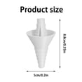 thumbnail image 2 of BotaniNest Portable Size Transfer Funnel 2 In 1 Step Down Funnel For Bottling Refilling Fuel Kitchen & Garage Use, 2 of 2