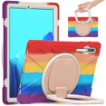 thumbnail image 1 of Funda protectora de color para Samsung Tab S7 Plus de 12,4 pulgadas con soporte para bolígrafo, anillo ajustable grande y protección contra golpes., 1 of 5
