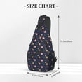 thumbnail image 3 of ZICANCN Crossbody Sling Bags for Women Men,Pink Yellow Floral Texture Casual Shoulder Backpacks for Travel Sport Climbing Runners Daypack, 3 of 9