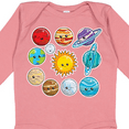 thumbnail image 4 of Inktastic Happy Sun Moon and Planets Boys or Girls Long Sleeve Baby Bodysuit, 4 of 5