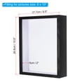 thumbnail image 2 of Uxcell 8x10 inch Shadow Box Frame Wood Dried Flower Display Stand Floating Photo Frame Black, 2 of 5