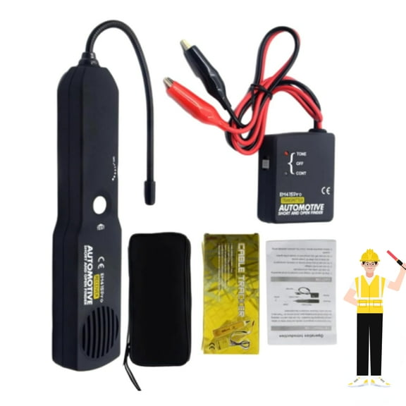 Automotive Wire Fault Finder, Crucialas Circuit Tester, Em415 Automotive Electrical Open & Short Finder Circuit Tester, Cable Tracker, Cable Tracker Electrical, Short Circuit Finder (with Bag)