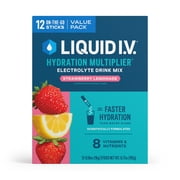 Liquid I.V.® Strawberry Lemonade Hydration Multiplier® Powdered Electrolyte Drink Mix, 12 Count Packets