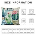 thumbnail image 5 of Shiartex Succulent Cactus Potted Plants Pillow Covers Outdoor Farmhouse Quotes Home Decor Pillowcases with Wood Grain Background Throw Pillow Cushion Cover for Sofa 20x20in, 5 of 5