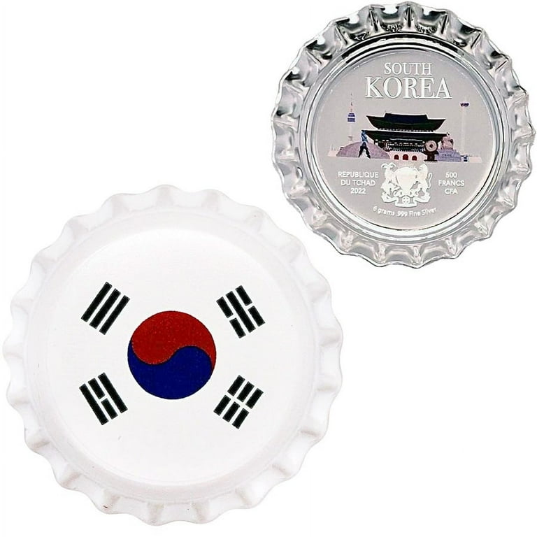 2022 Chad 6 Gram World Landmarks - South Korea Bottle Cap Proof