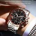 thumbnail image 5 of POEDAGAR Luxury Multi-Function Men's Quartz Watch Waterproof Luminous Chronograph Date Men's Watch Stainless Steel Quartz Men's Watch, 5 of 6