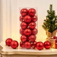 thumbnail image 7 of Dmlowu Christmas Tree Decorations, 36Pcs Shatterproof Christmas Ball Ornaments, Christmas Decorations for Xmas Tree Holiday Party, Red, 7 of 7