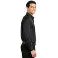 thumbnail image 3 of Port Authority Tonal Pattern Easy Care Shirt-XS (Dark Charcoal), 3 of 6