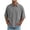 B#Gray, variant on Fanshiluo Men's Drop Shoulder Short Sleeve Polo Shirt, Loose Casual Collared Top,Size:L,Big and Tall Men