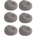 thumbnail image 1 of Intex 6 Pack Beanless Bag Chair, Inflatable Portable Lounge Seating, Gray, 1 of 8