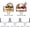 5, variant on Glass Dessert Cups, 6oz Footed Glass Ice Cream Bowls (5)