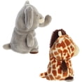 thumbnail image 3 of Aurora - Small Brown Eco Nation - Reversible Eco Pairs 6.5" Elephant and Giraffe - Responsibly Made Stuffed Animal, 3 of 4
