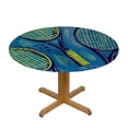 thumbnail image 3 of BCIIG Tennis Equipment Round Table Cover Stain Resistant & Washable for Indoor & Outdoor Use - Perfect for Kitchen, Dining, Wedding, Parties - 100% Polyester Fiber Great for Home Kitchen/Parties, 3 of 8