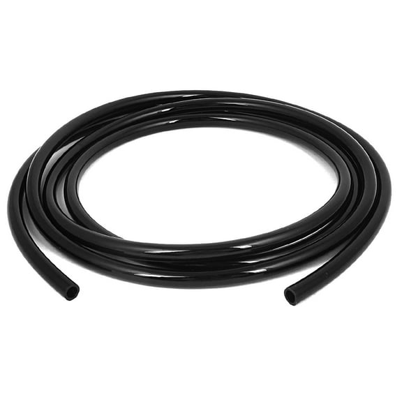 Uxcell 8.4Ft Long 0.4" x 0.26" Dia Black Flexible Tubing Air Polyurethane PU Pipe Hose Tube