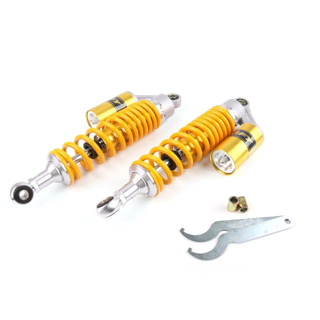 2pcs 13.5" 340mm Air Shocker Rear Shock Absorbers For Harley Ducati Yellow