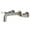 Brushed Nickel, variant on Kingston Brass KS8122KL Whitaker Double-Handle 3-Hole Wall Mount Bathroom Faucet in Polished Brass