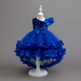 thumbnail image 2 of Toddler Girls Tutu Dress Sequin Sleeveless Bow-Knot Tiered Layered Tulle Wedding Party Dresses Performance Apparel 1-12Y, 2 of 3