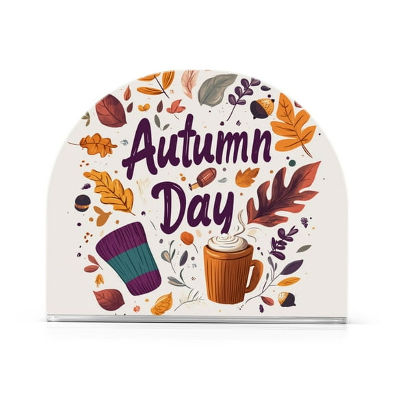 Yayeee Napkin Holder for Table Kitchen Paper Tissue Organization, Warm Autumn Day