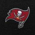 thumbnail image 2 of Men's Antigua Black Tampa Bay Buccaneers Victory Chenille Pullover Hoodie, 2 of 2