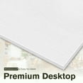 thumbnail image 6 of Vineego L-Shaped Computer Desk Modern Corner Desk with Small Table,White, 6 of 8