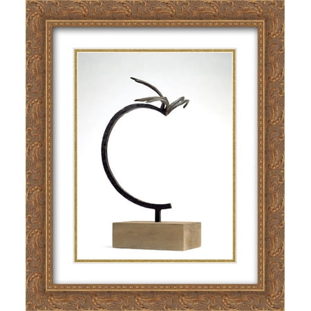 Julio Gonzalez 2x Matted 20x24 Gold Ornate Framed Art Print 'La chevelure'