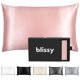 thumbnail image 1 of Blissy Silk Funda de almohada – 100% pura seda de morera – Fibras de alta calidad 22 Momme 6A – Funda de almohada de satén para cabello y piel – Regular Queen y King con cremallera oculta, 1 of 8