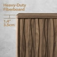 thumbnail image 5 of ARKANTOS Sideboards and Buffets Water Ripple Adjustable Shelf Push to Open Door Classic Walnut, 5 of 6