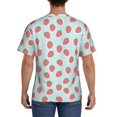 thumbnail image 2 of Rocae Hand Drawn Strawberry for Men's Moisture-Wicking Crew Tee - T-Shirt for Sports, Outdoor Activities, and Casual WearMedium, 2 of 9