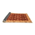 thumbnail image 2 of Ahgly Company Indoor Rectangle Abstract Orange Modern Area Rugs, 2' x 4', 2 of 4